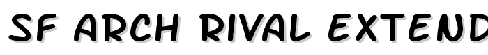 SF Arch Rival Extended font